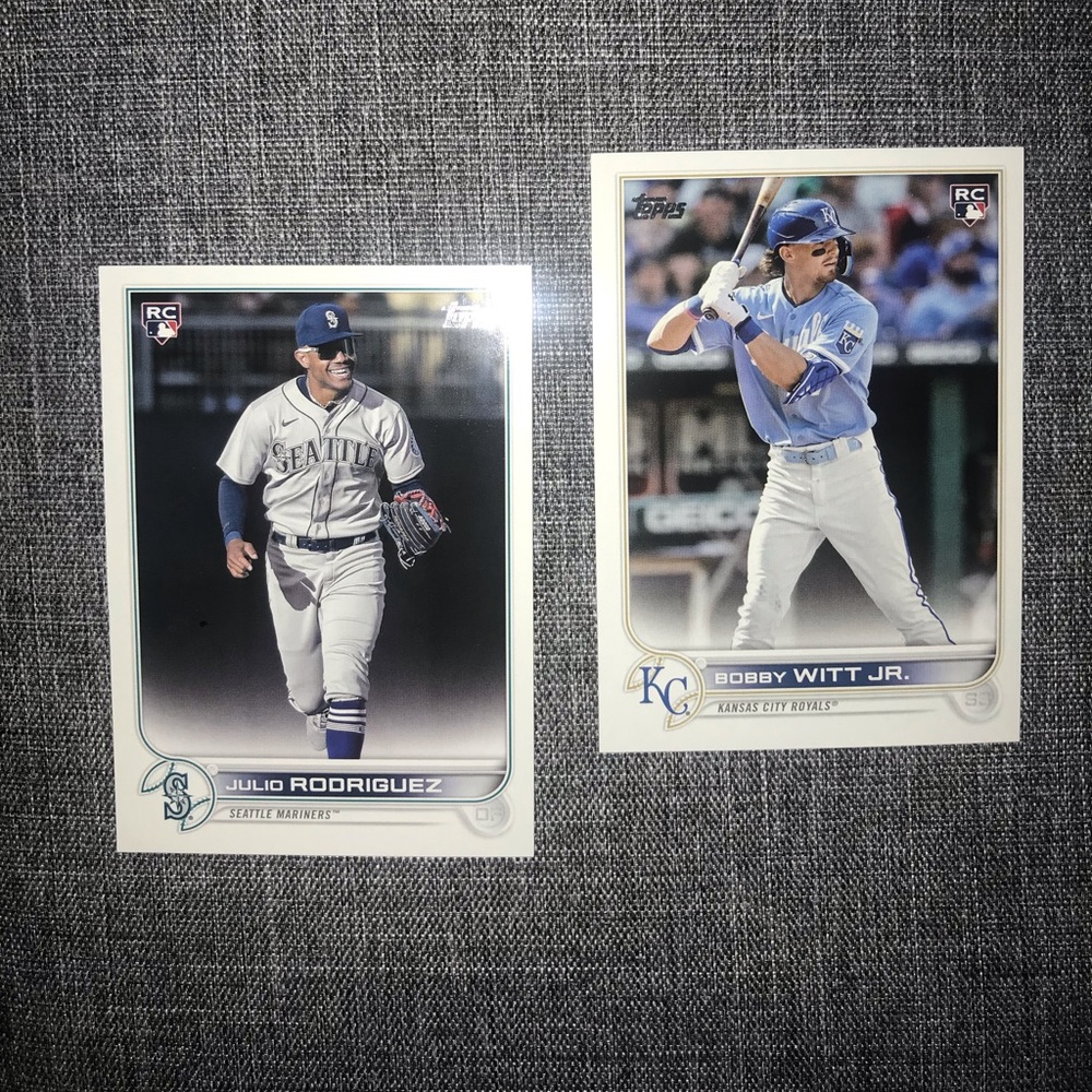 Julio Rodriguez Bobby Witt Jr. Rookie cards